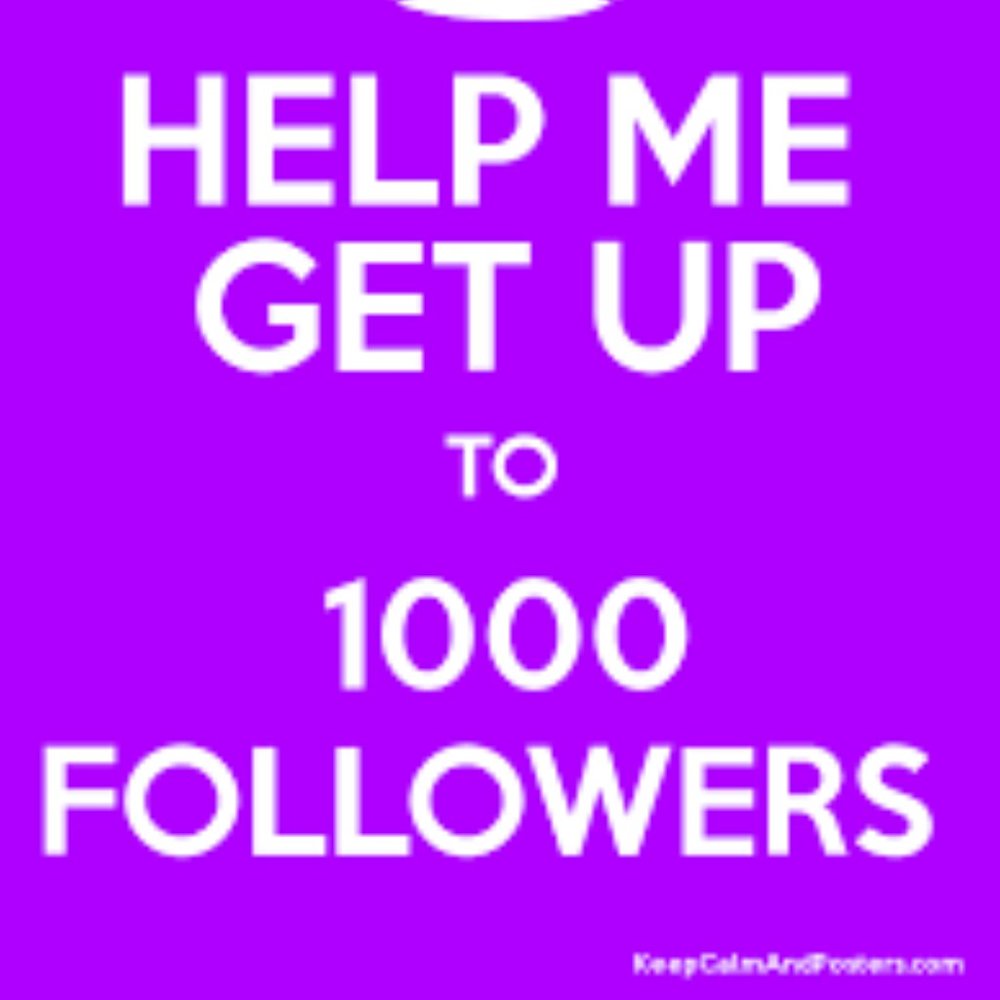 Please follow!!! Trying to reach 1000!!!🙏🙏🙏🙏